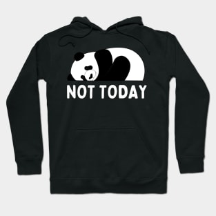 Lazy Panda Nope not Today funny sarcastic messages sayings and quotes Hoodie